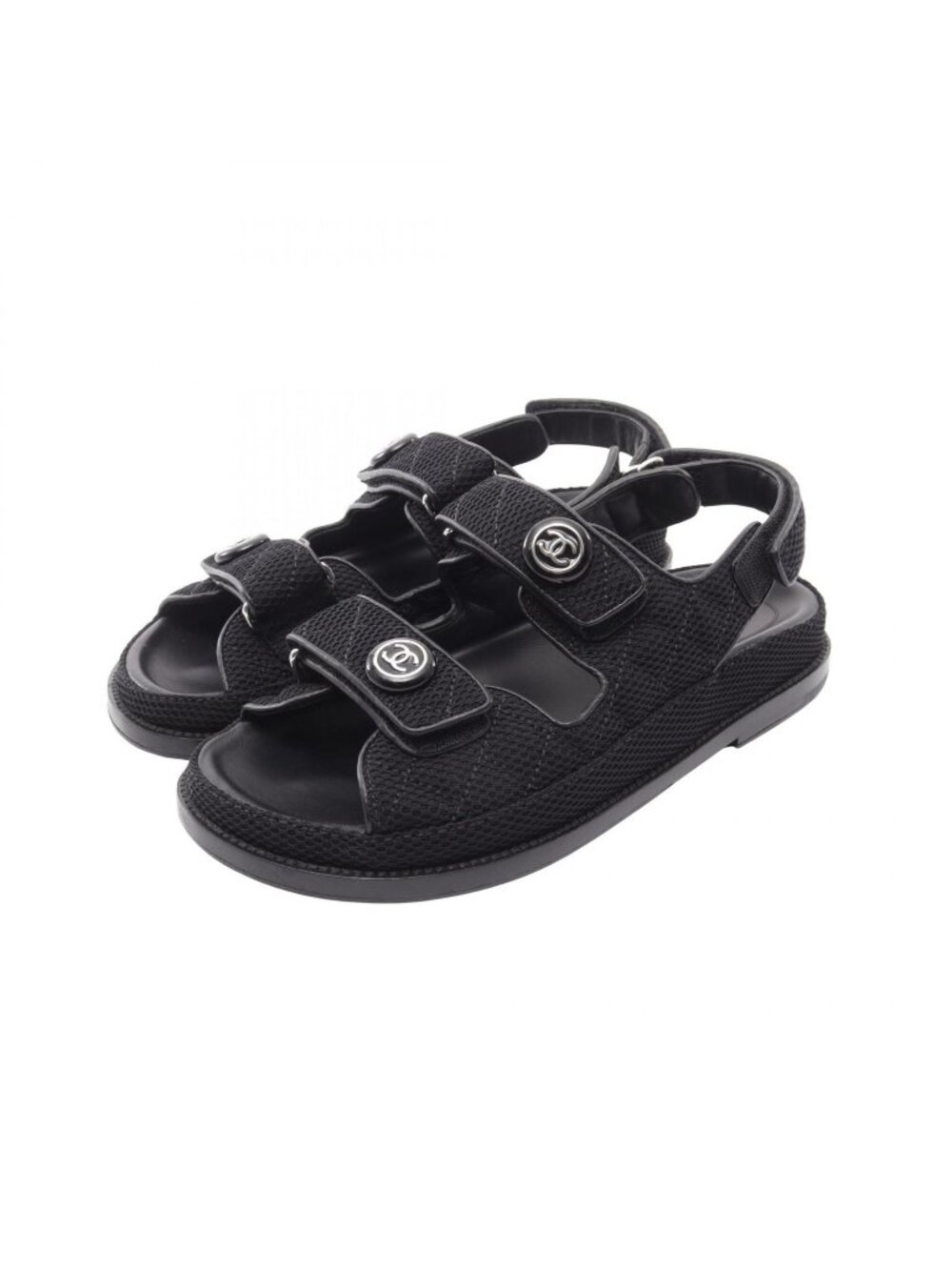Chanel Sandals CC Logo Button